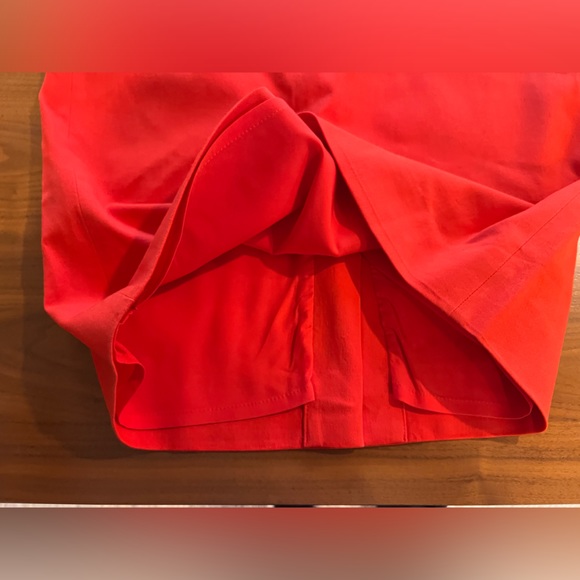J Crew Red Twill No. 2 Pencil Skirt 4 - Picture 4 of 7